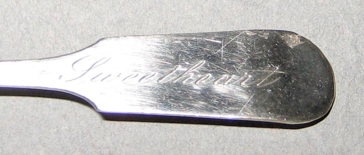 1959.1023 Silver Spoon engraving
