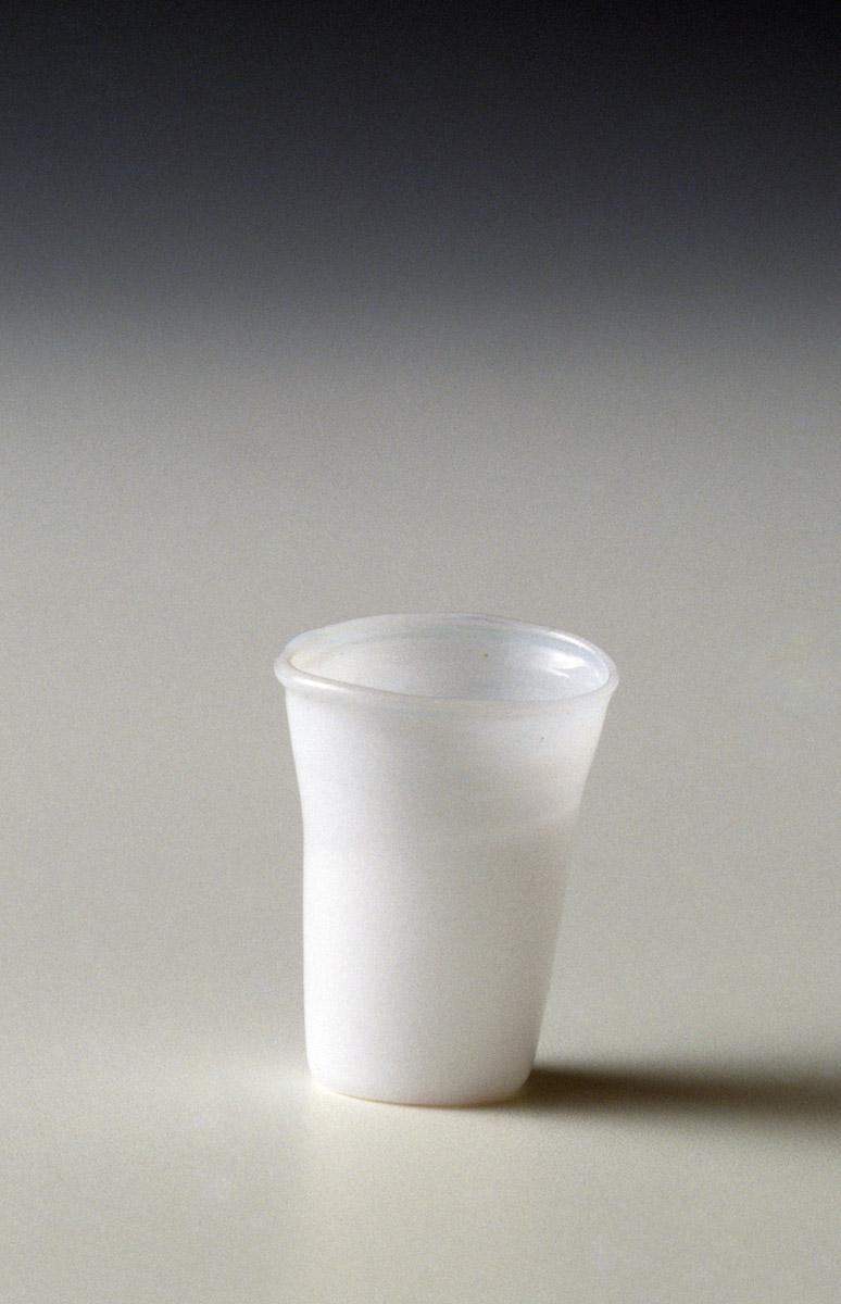 1959.1057 White glass miniature tumbler