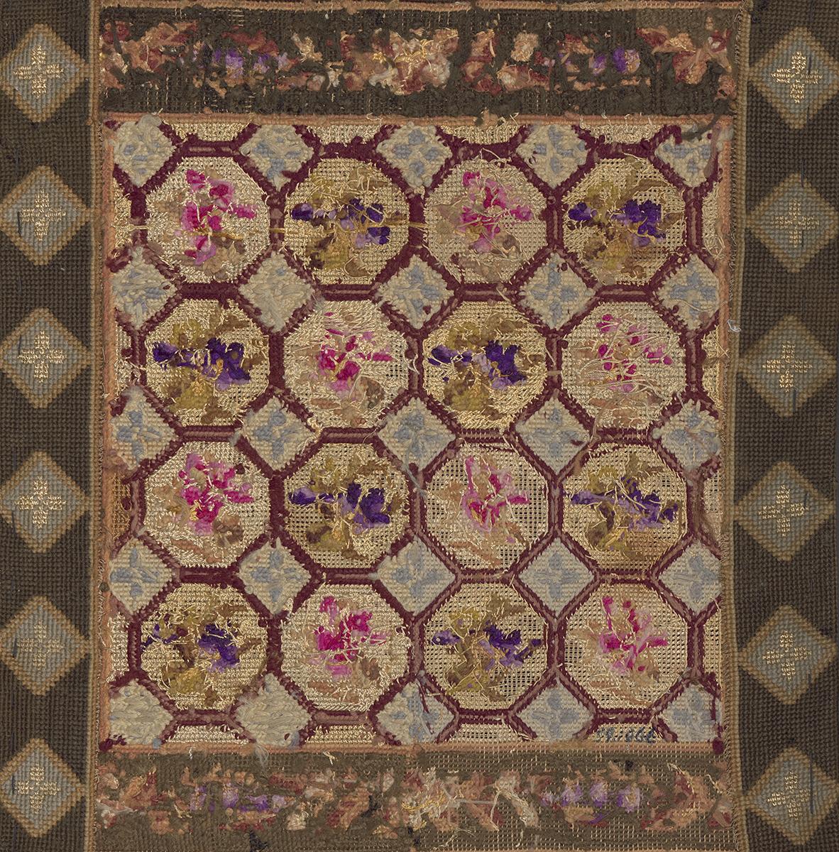 1959.1066 Miniature Rug, Verso Detail