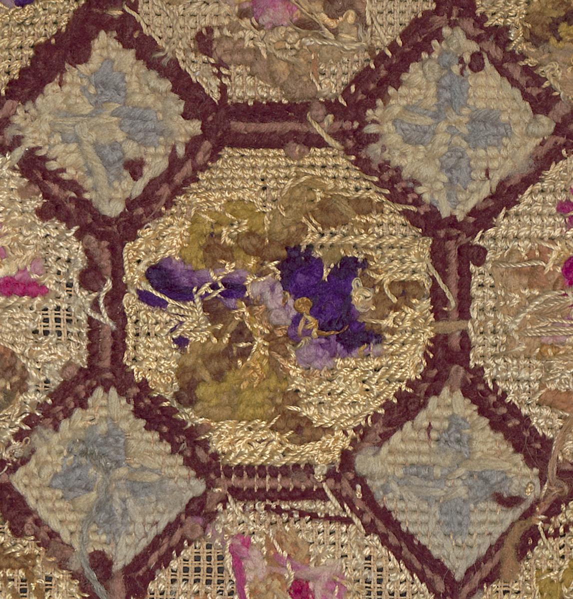 1959.1066 Miniature Rug, Verso Detail 7