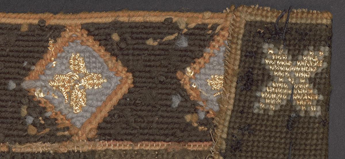 1959.1066 Miniature Rug, Verso Detail 9
