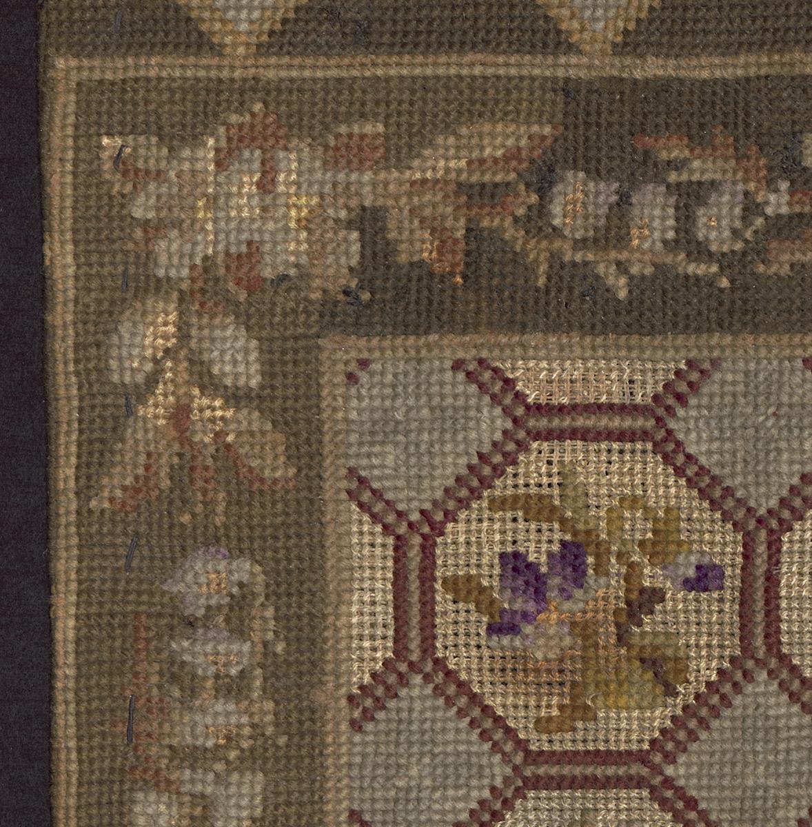 1959.1066 Miniature Rug, Detail 4