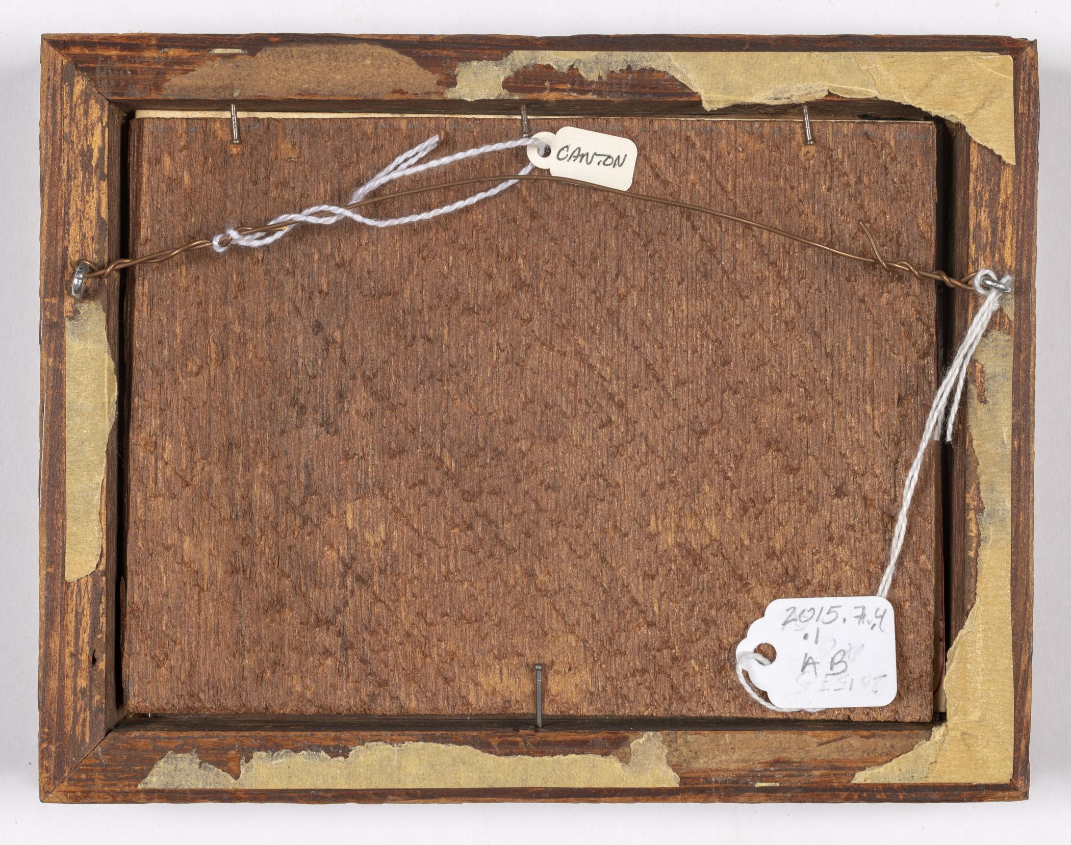 2015.0007.004.001 A Painting, B Frame, view 2, reverse