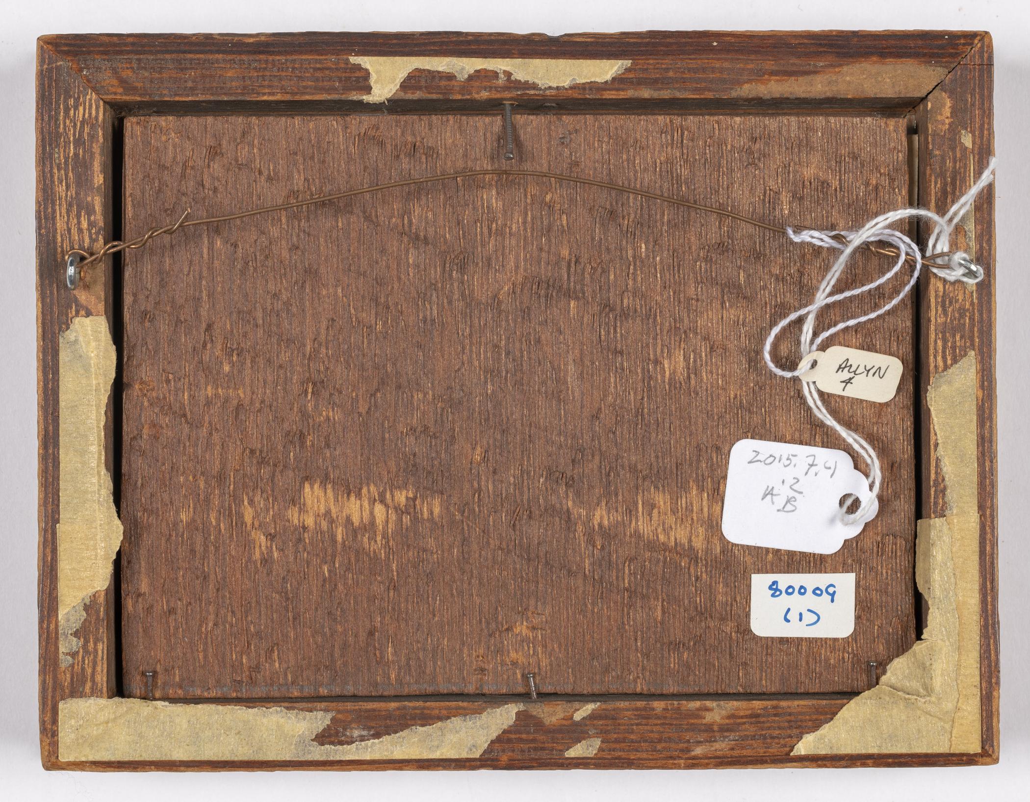 2015.0007.004.002 A Painting, B Frame, view 2, reverse