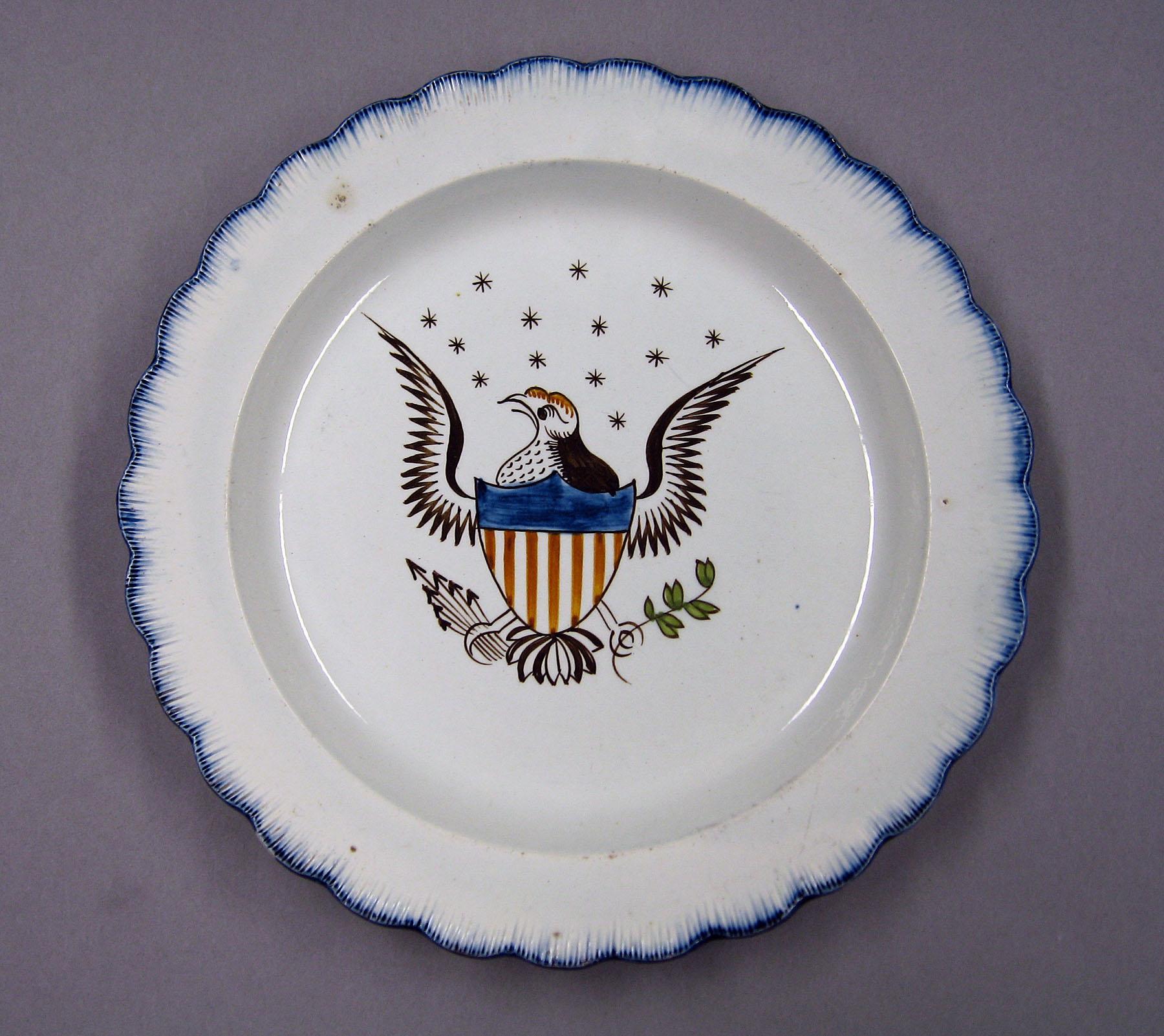 1959.1090 Pearlware plate