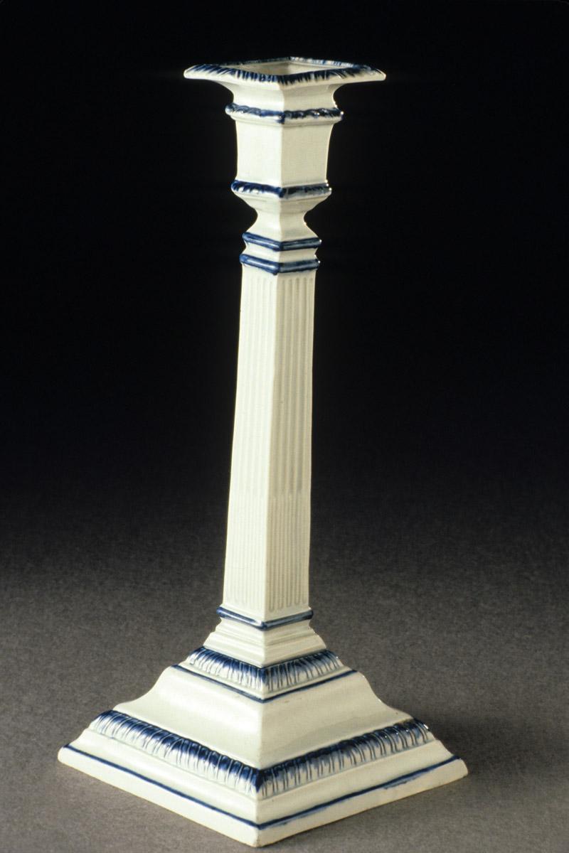 1959.1109.002 Pearlware candlestick
