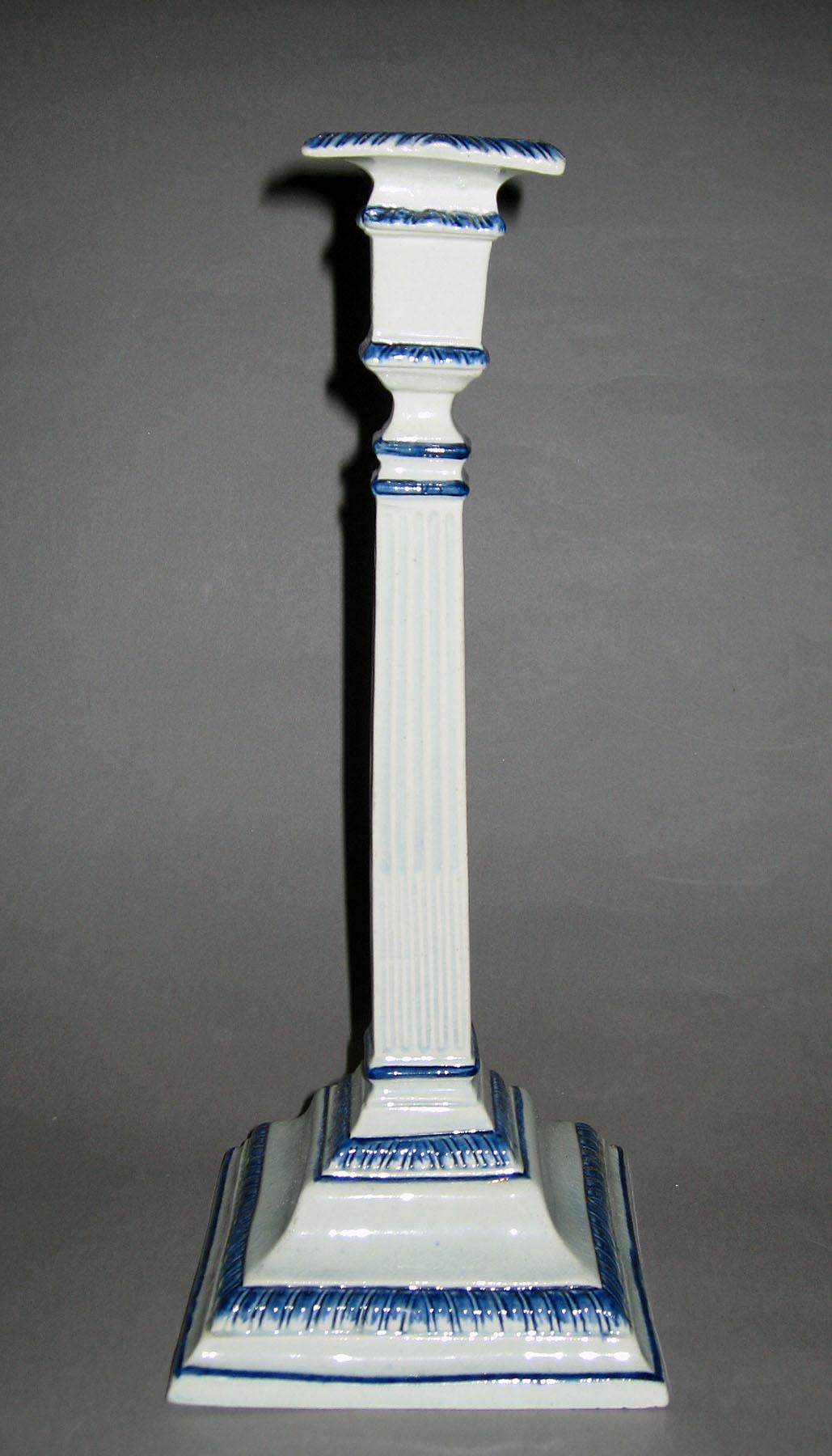 1959.1109.003 Pearlware candlestick