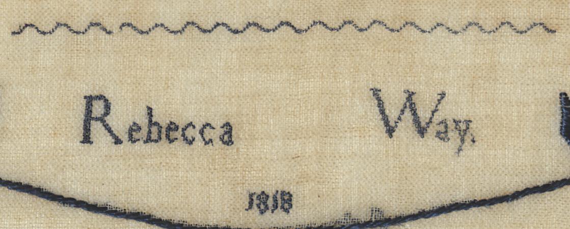 1959.1133 Sampler, Detail 4
