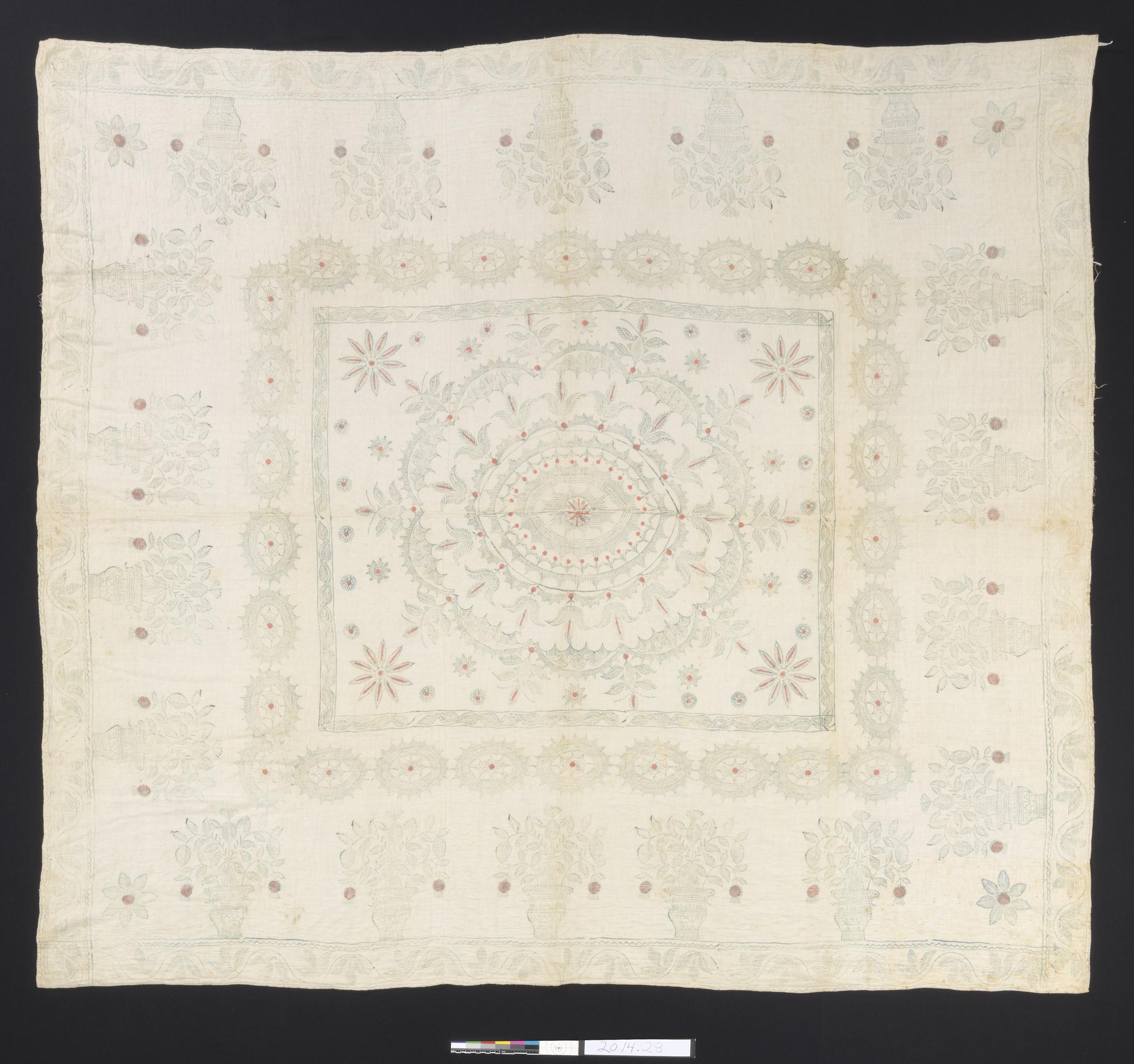 2014.0028 Bedcover, view 1