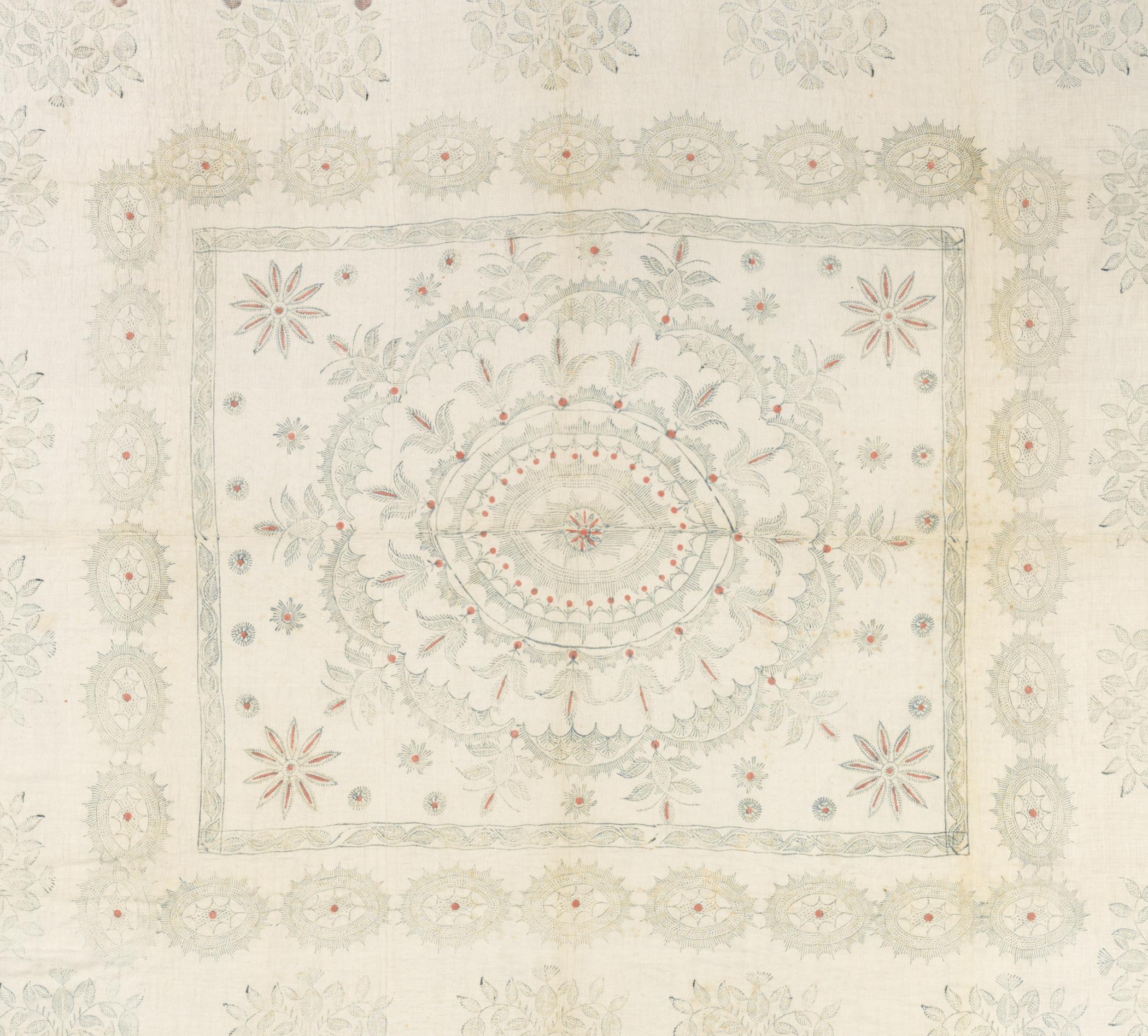 2014.0028 Bedcover, detail 1