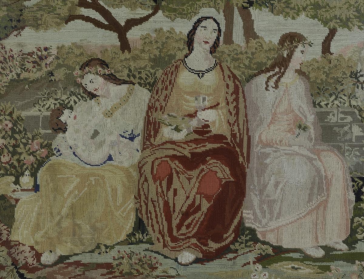 2014.0036 Needlework Picture, Detail