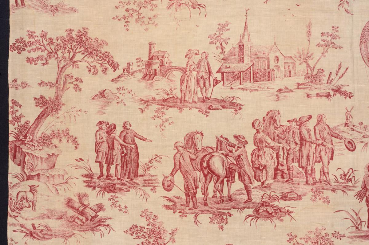2014.0034 Textile, printed, detail 1