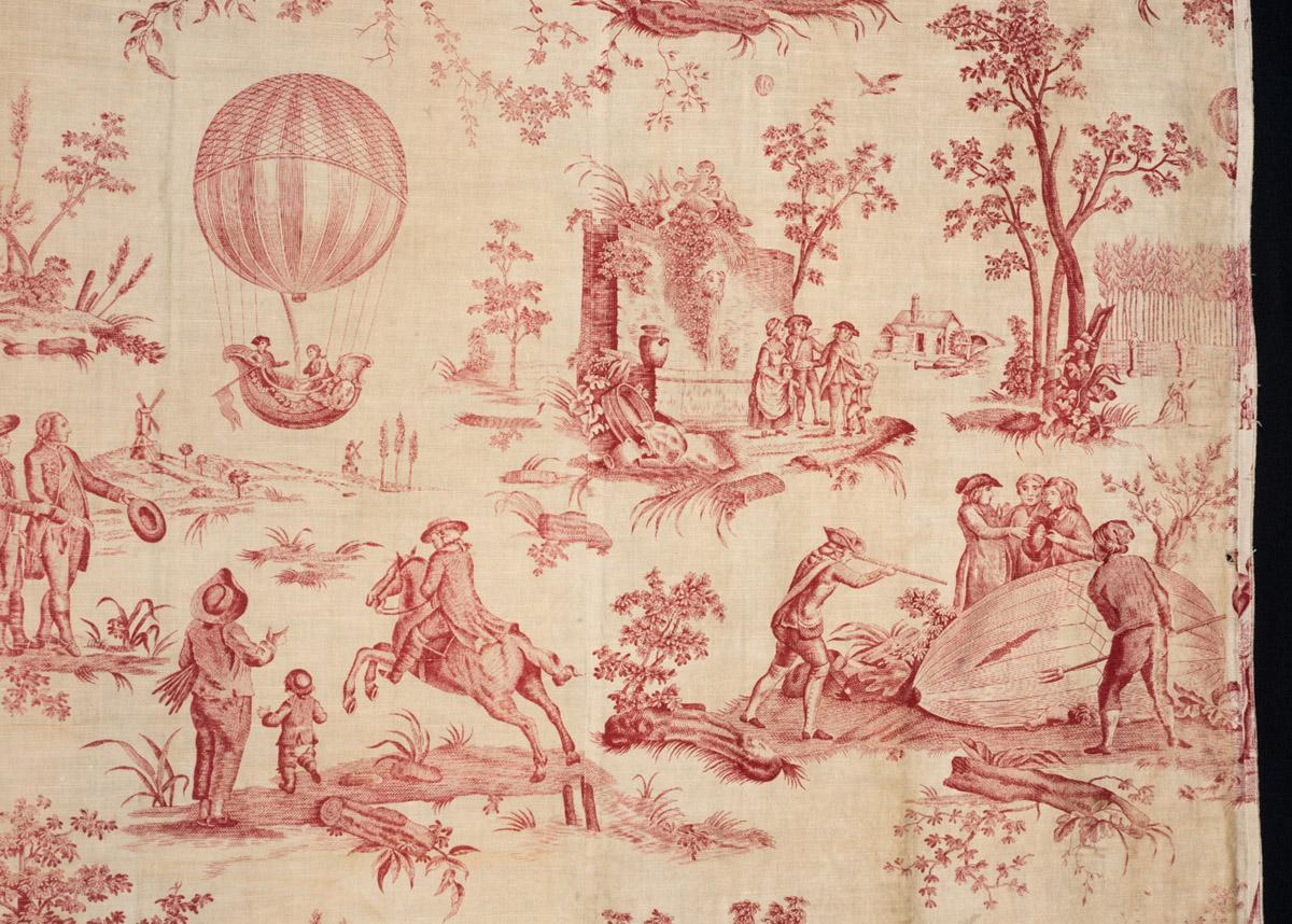 2014.0034 Textile, printed, detail 3