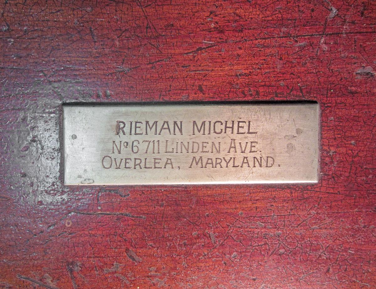 1986.0050.813.001.001, Tool chest, plate