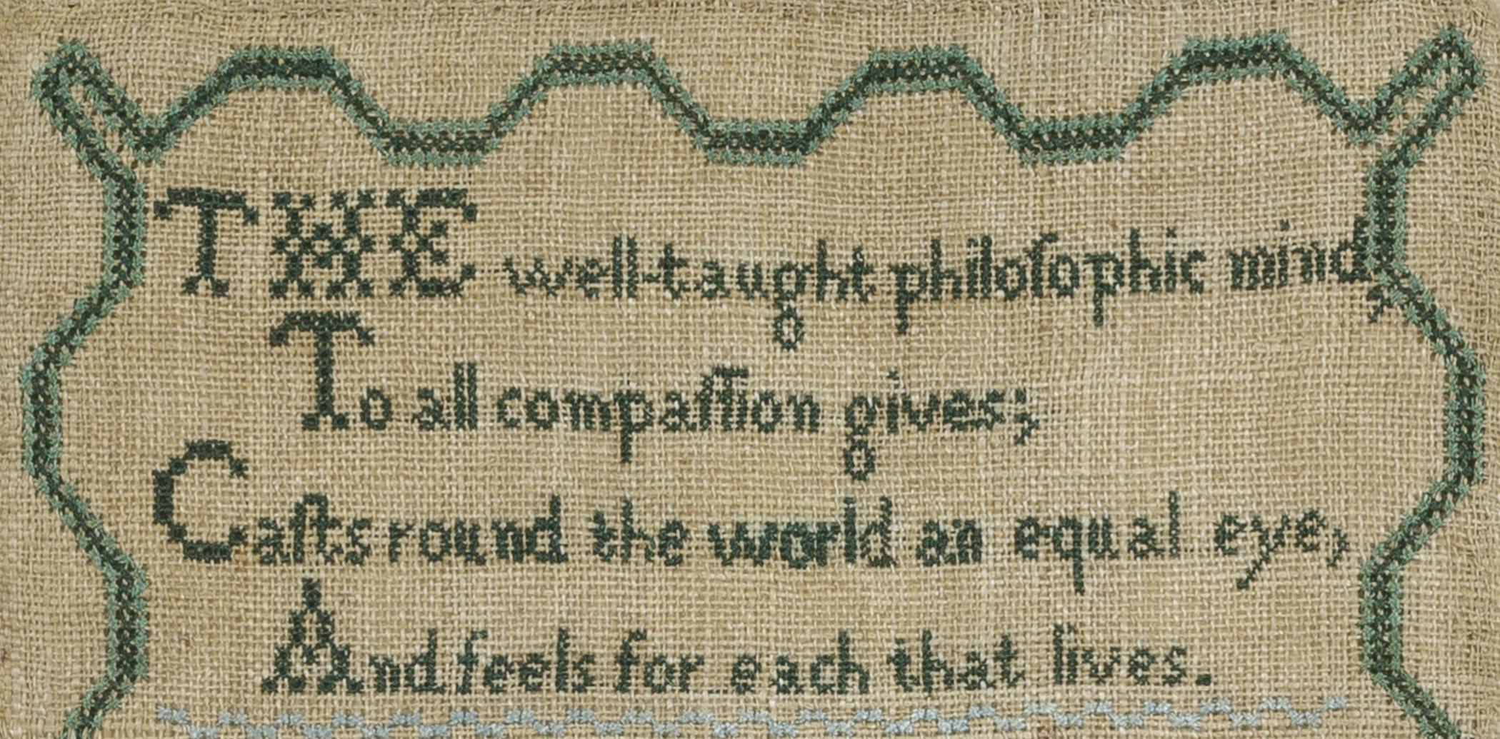 2014.0033 A Sampler, detail 1