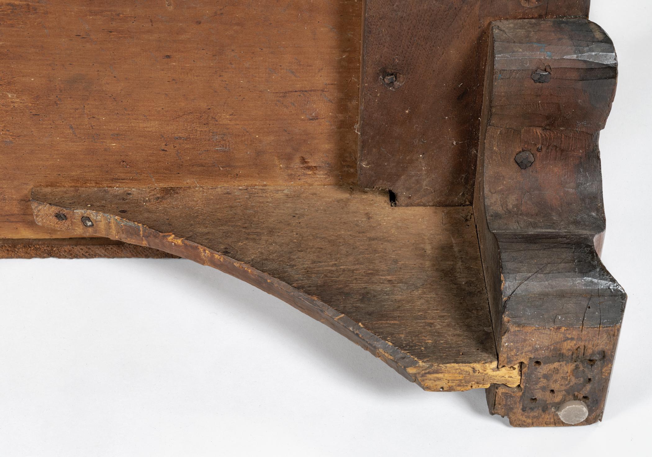2015.0002 Chest of drawers, detail 8, underside leg