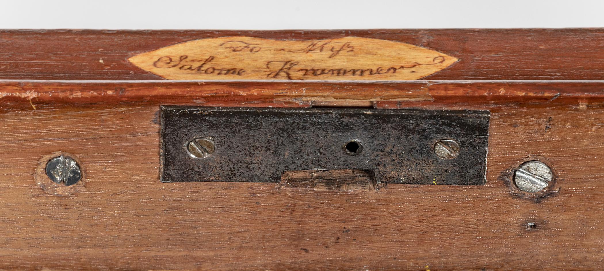 2015.0002 Chest of drawers, detail 10, underside top center
