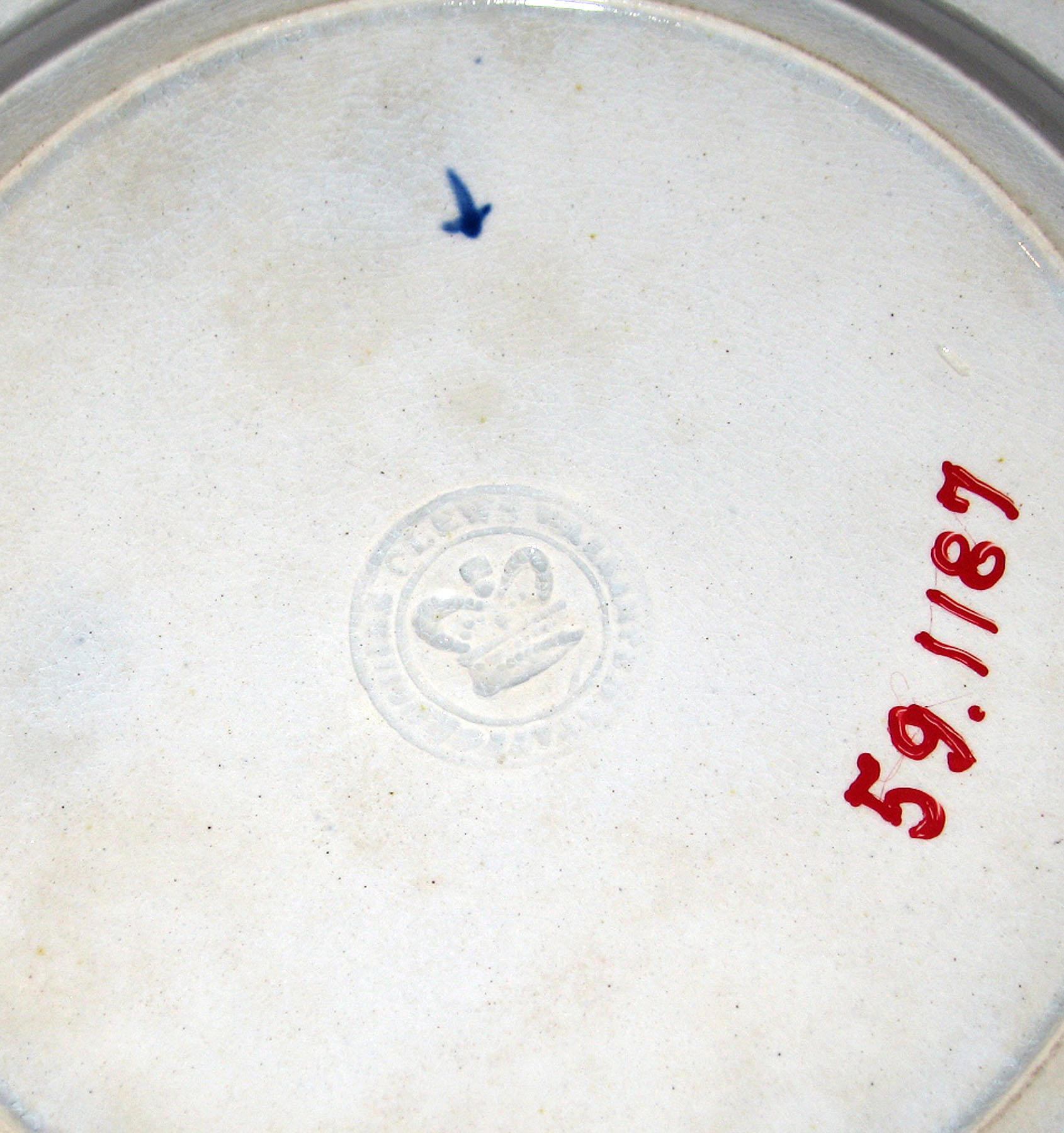 1959.1187 Pearlware plate (mark)