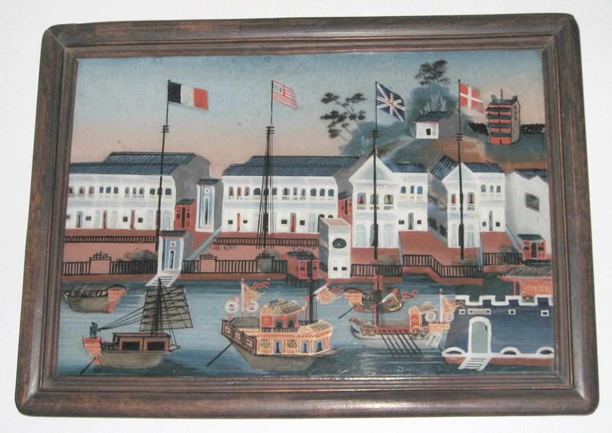 1959.1200 A, B Painting on glass