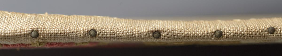 2014.0045.003 Needlework, detail 1, before conservation treatment