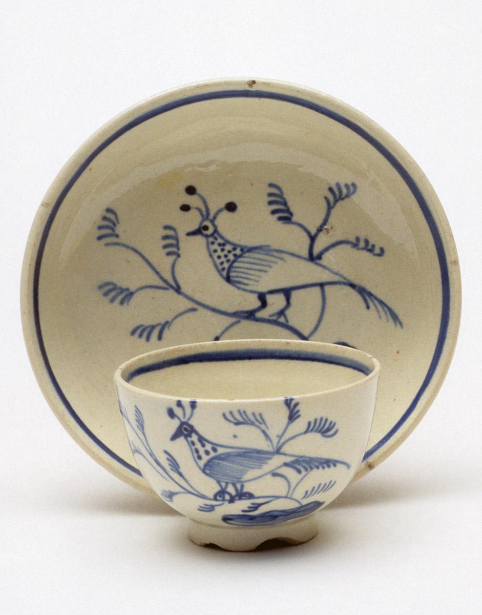1959.1245, .1246 Teabowl and saucer