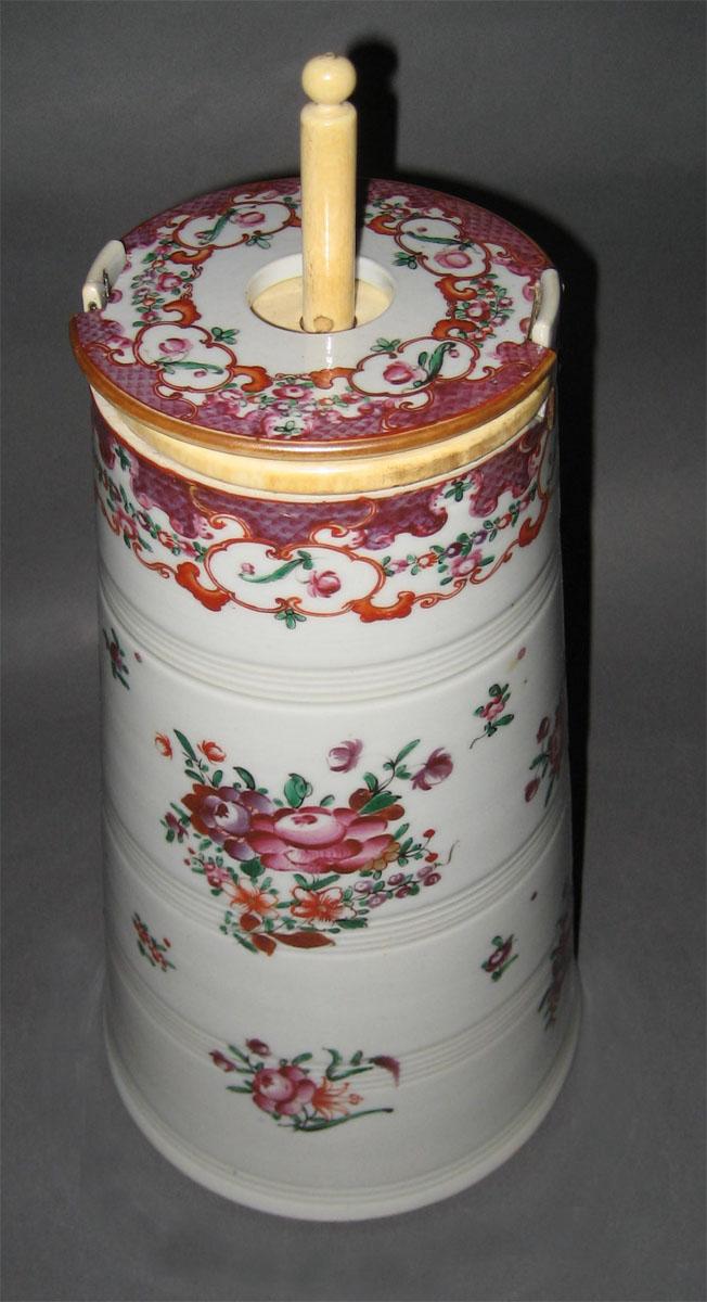 1959.1342 A, B Porcelain Churn view 3