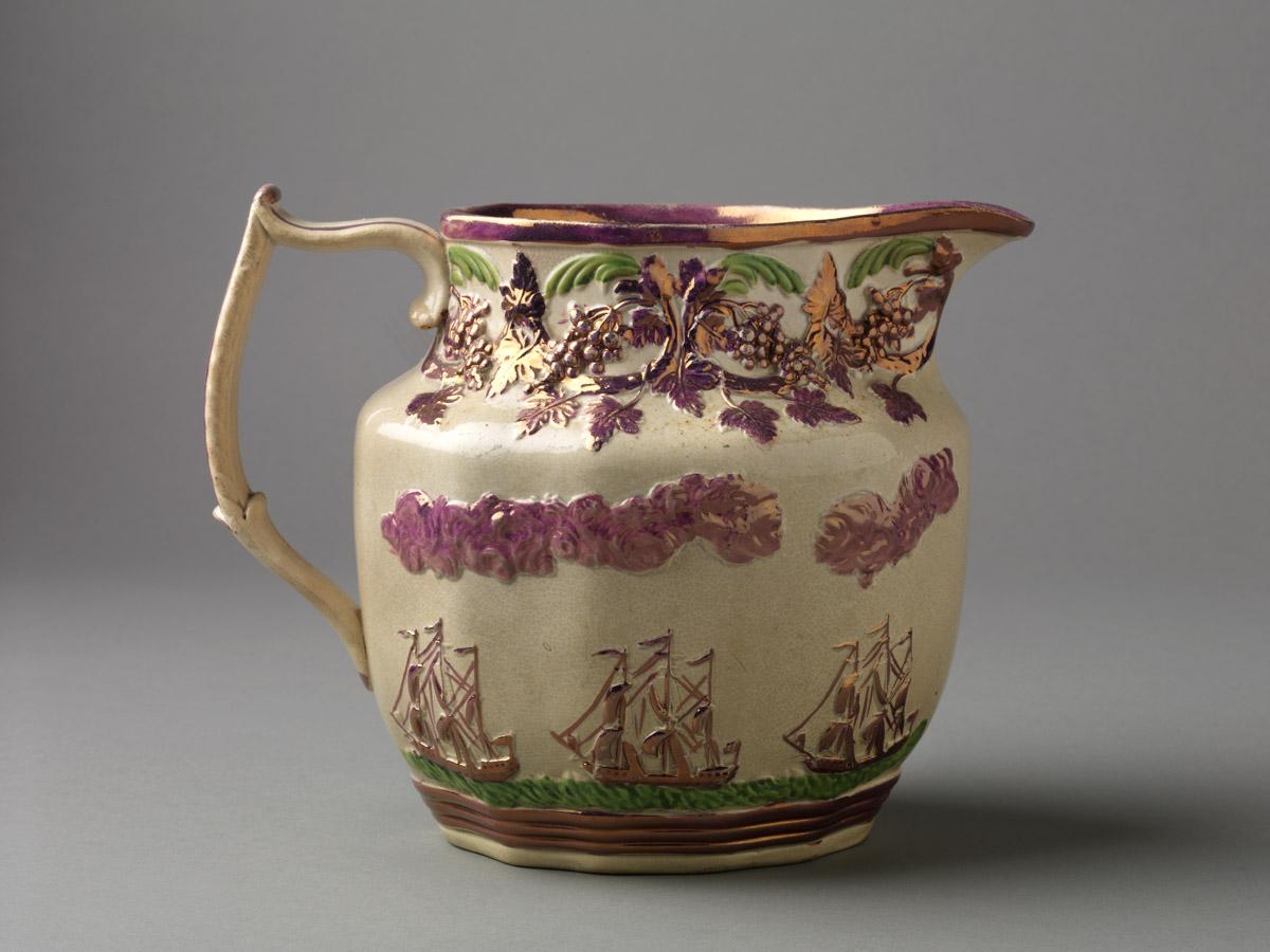 1959.1354 Lusterware jug side 1