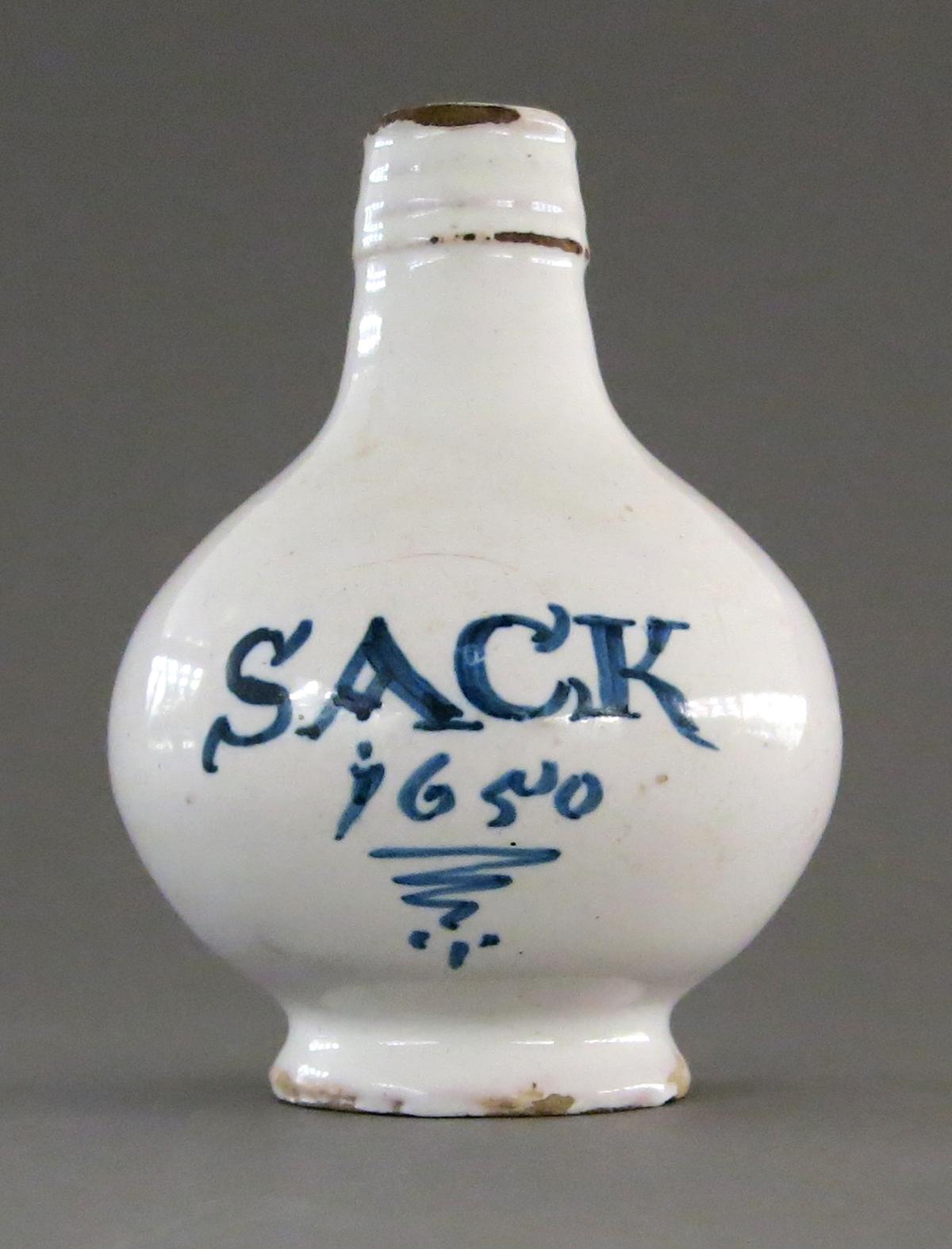 2016.0034.007 Bottle, Wine bottle front