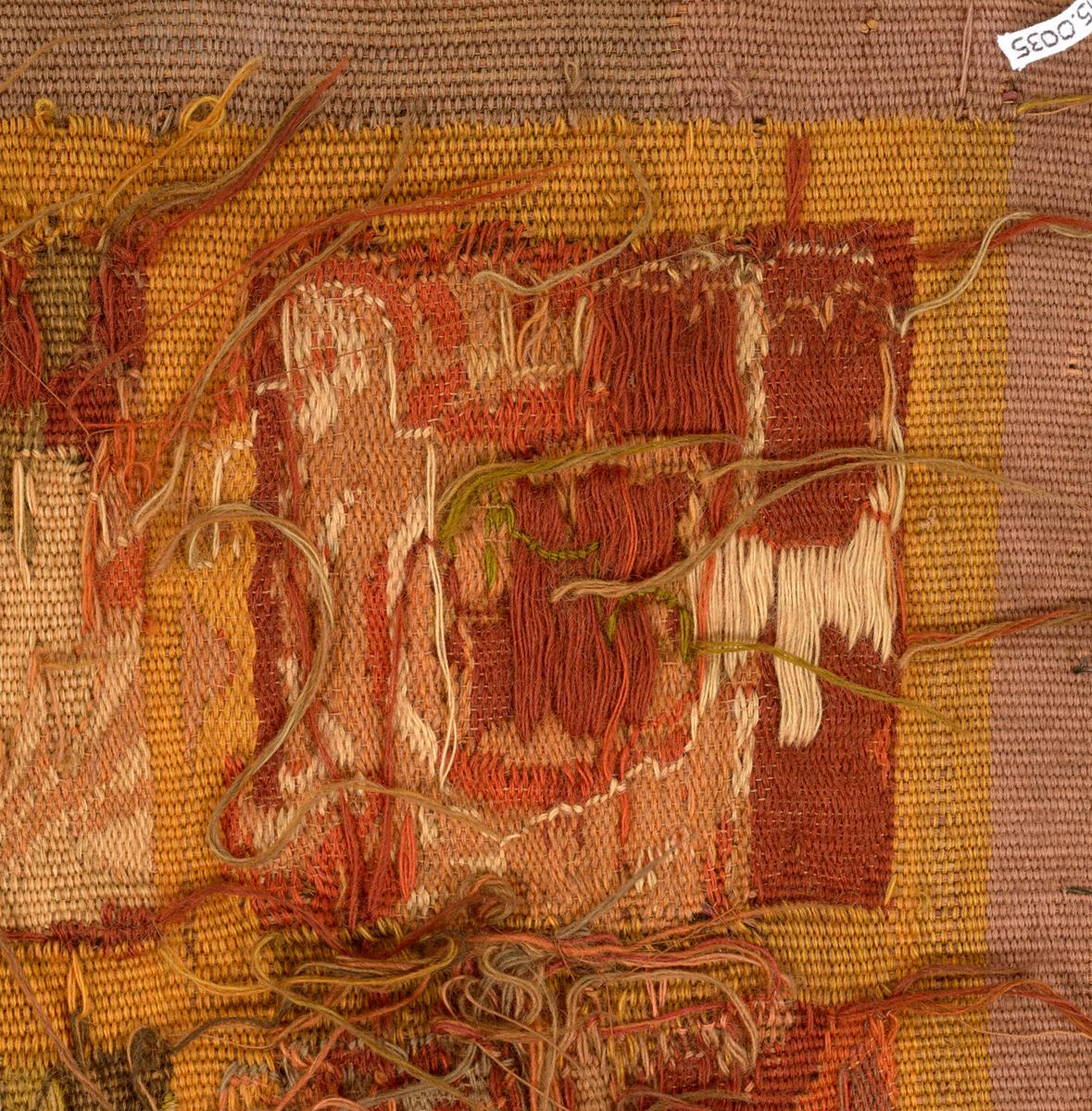 2015.0035 Wall hanging, reverse, detail 6