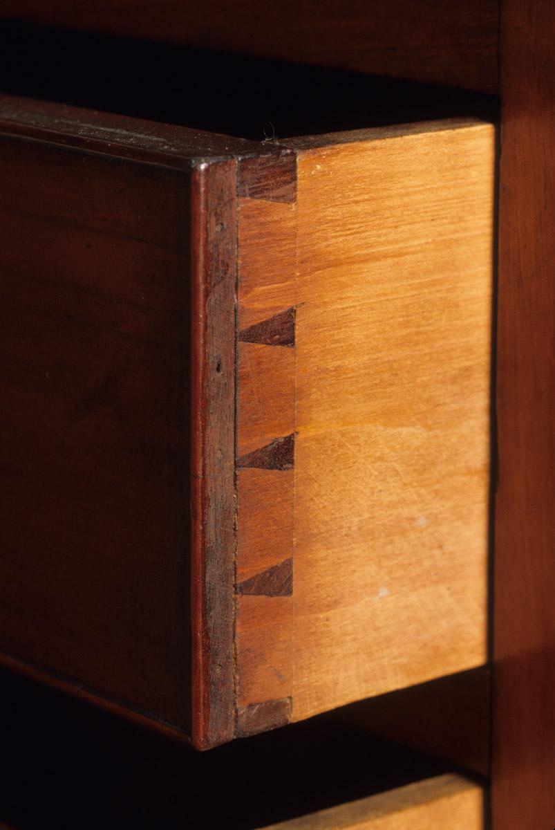 1959.1474 Chest of drawers, detail 1