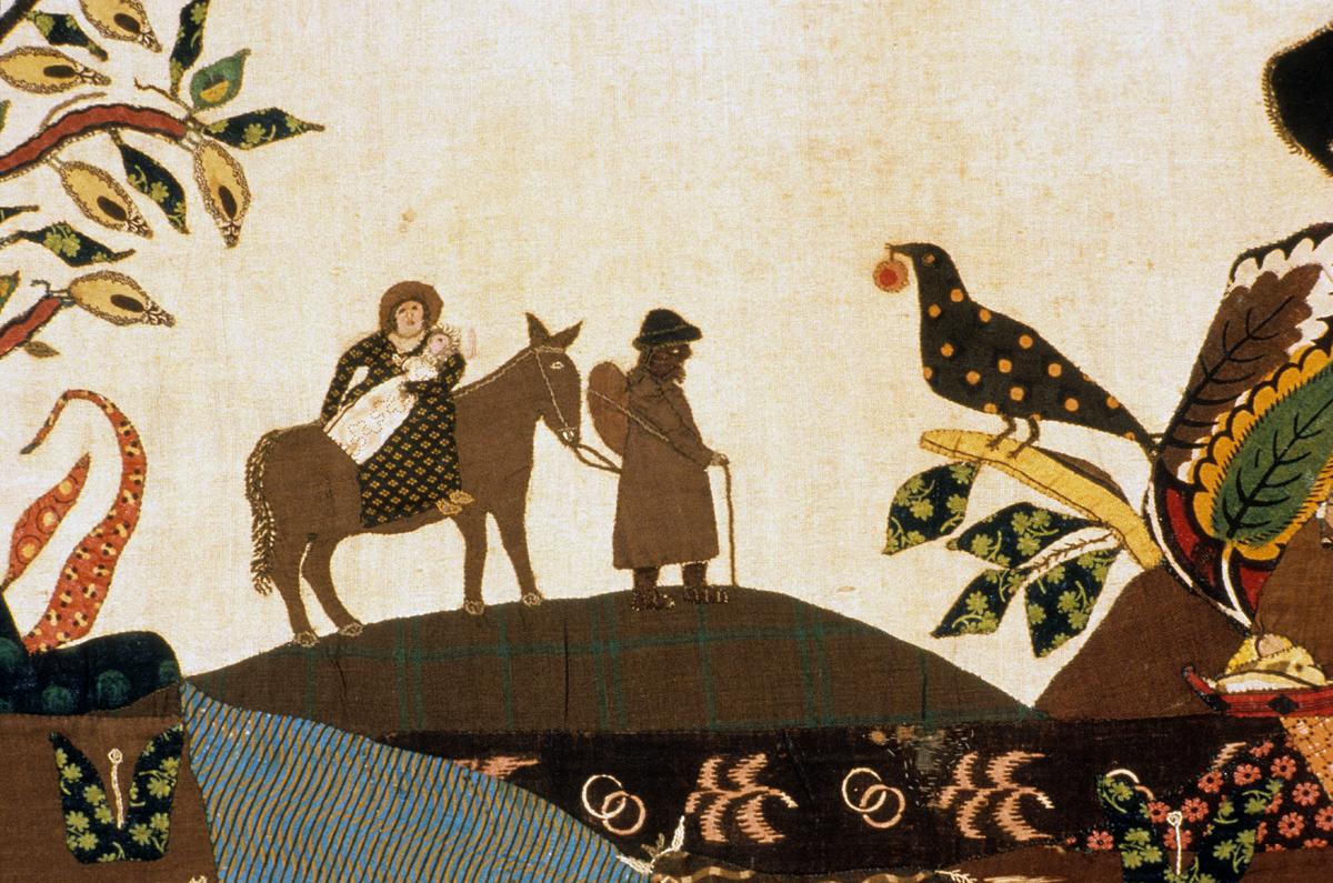 1959.1497 A Needlework Picture, Detail