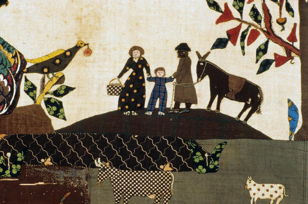 1959.1497 A Needlework Picture, Detail 2