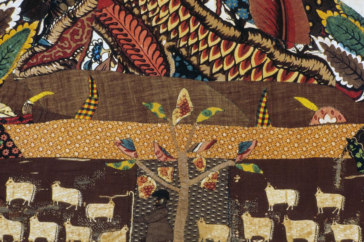 1959.1497 A Needlework Picture, Detail 5