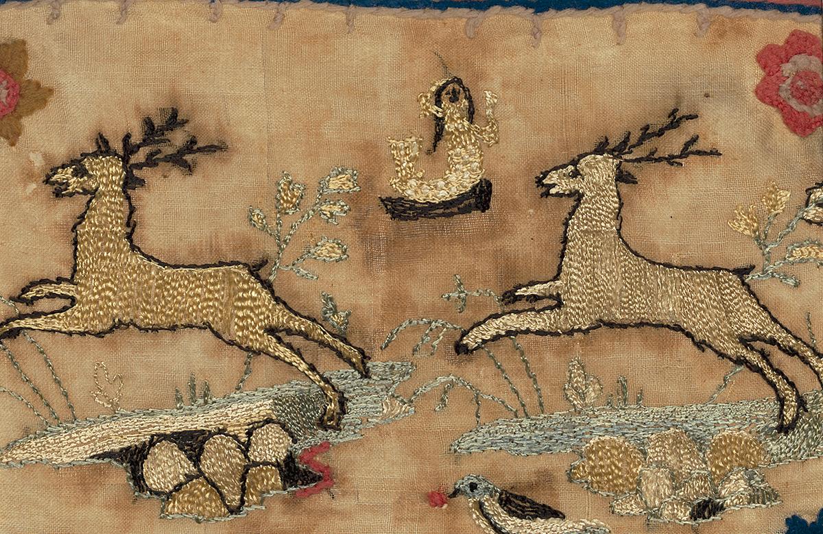1959.1516 A Needlework Picture, Detail