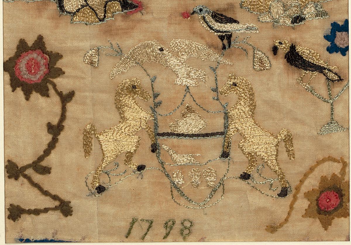 1959.1516 A Needlework Picture, Detail 2