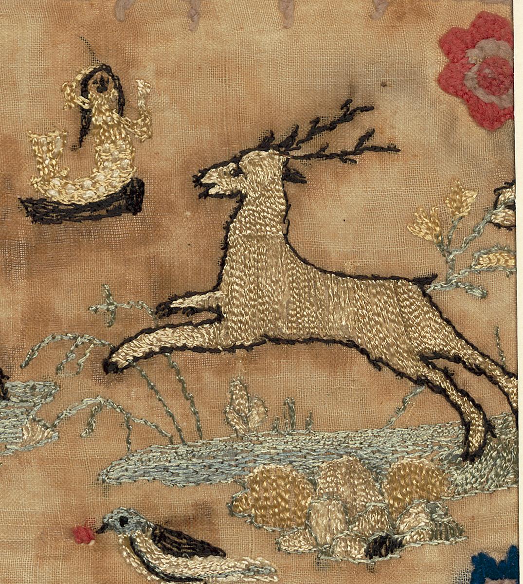1959.1516 A Needlework Picture, Detail 4