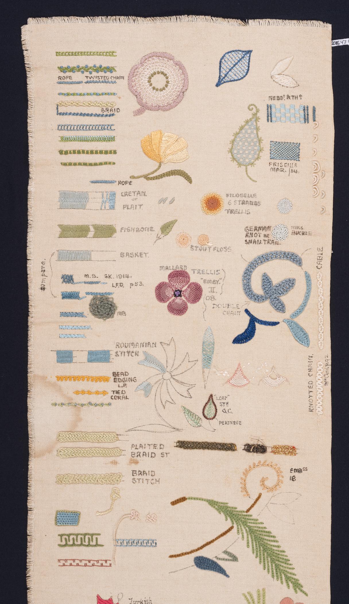 2015.0047.001 Sampler, detail 1