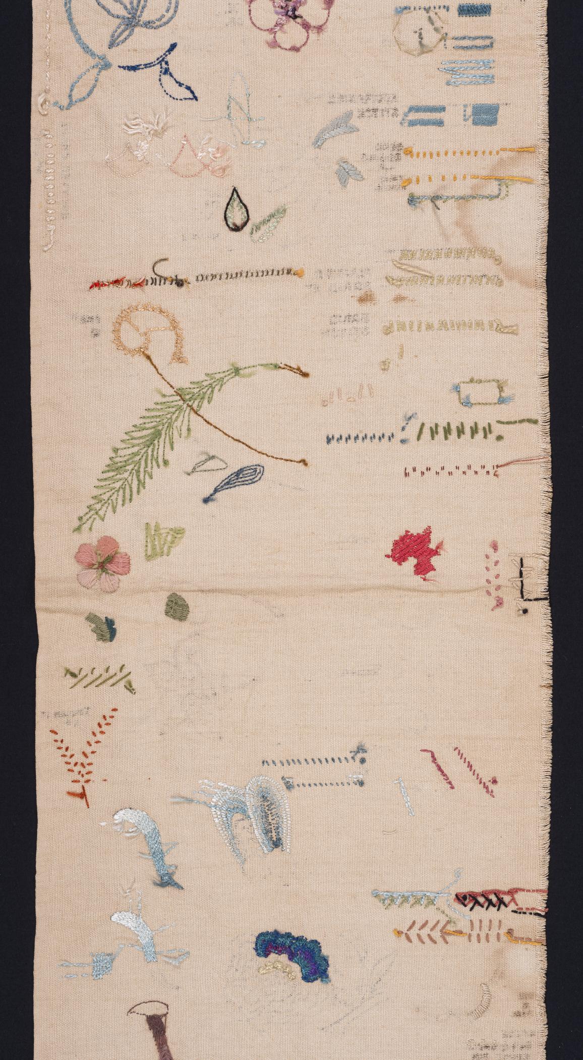 2015.0047.001 Sampler, detail 2, reverse