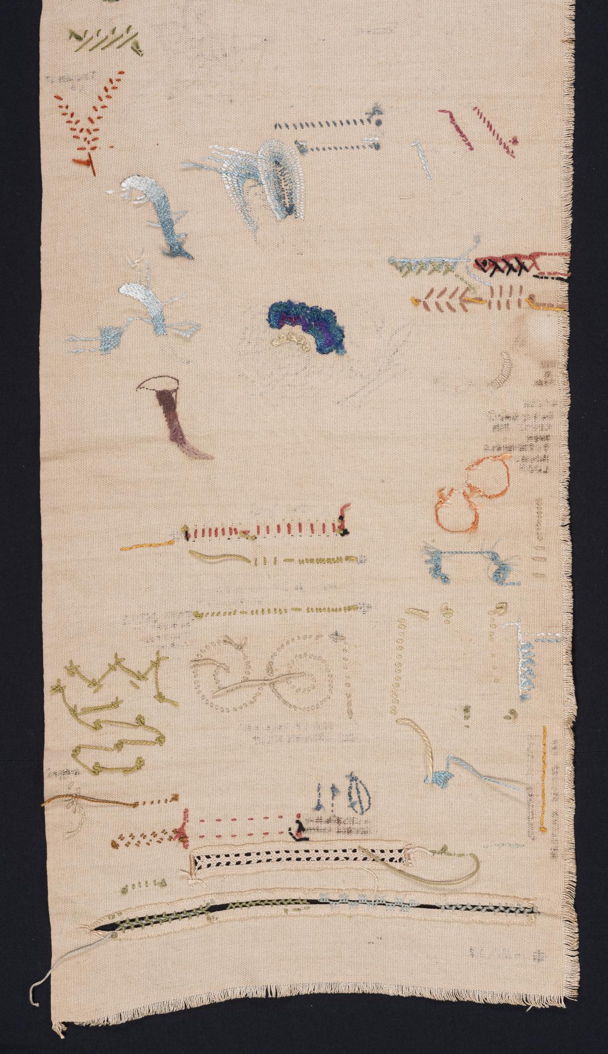 2015.0047.001 Sampler, detail 3, reverse