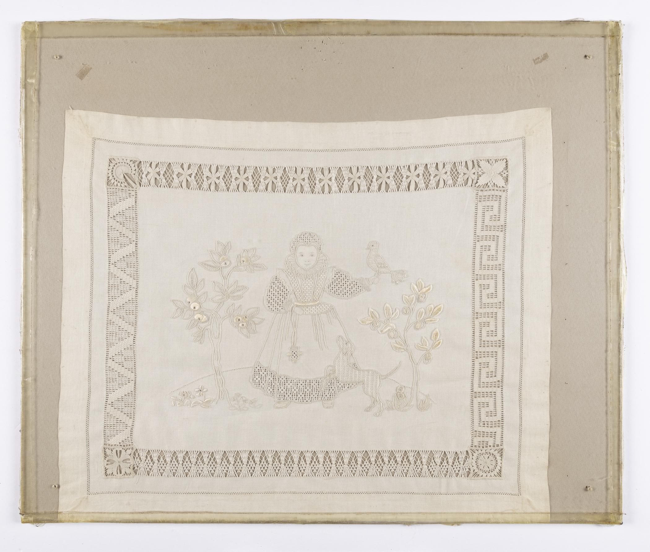 2015.0047.005.001 Needlework picture, with backing board, view 1