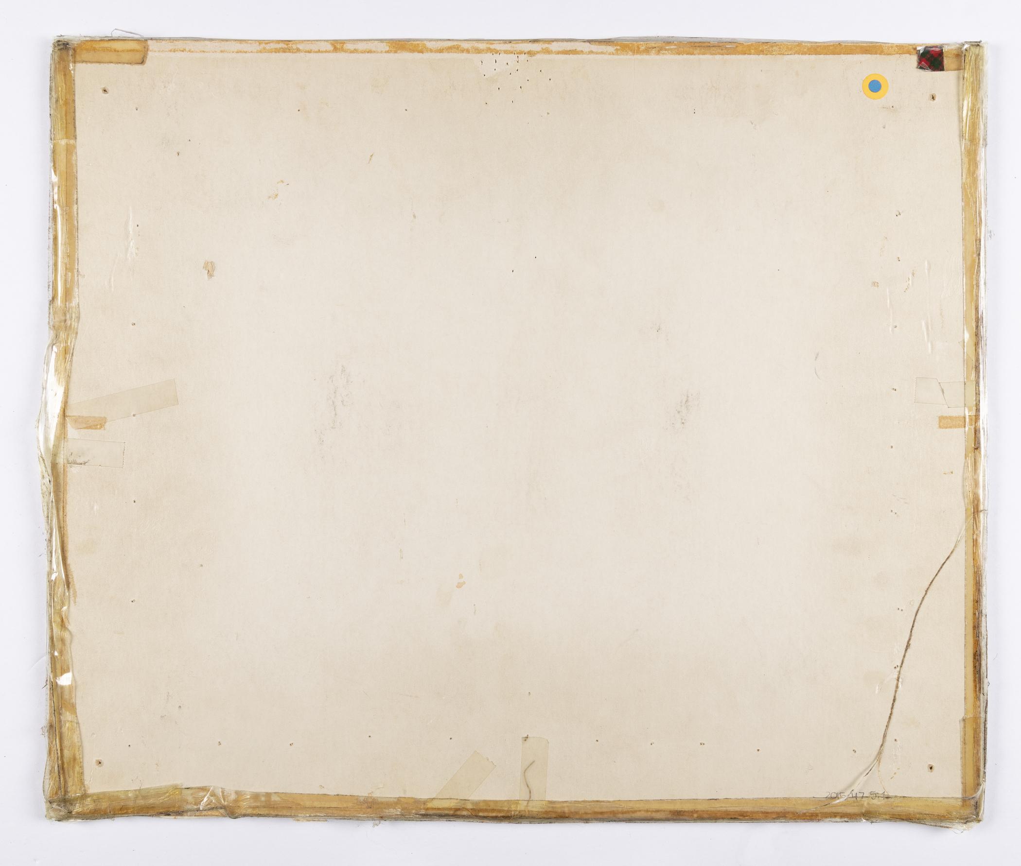 2015.0047.005.001 Needlework picture, with backing board, view 2, reverse
