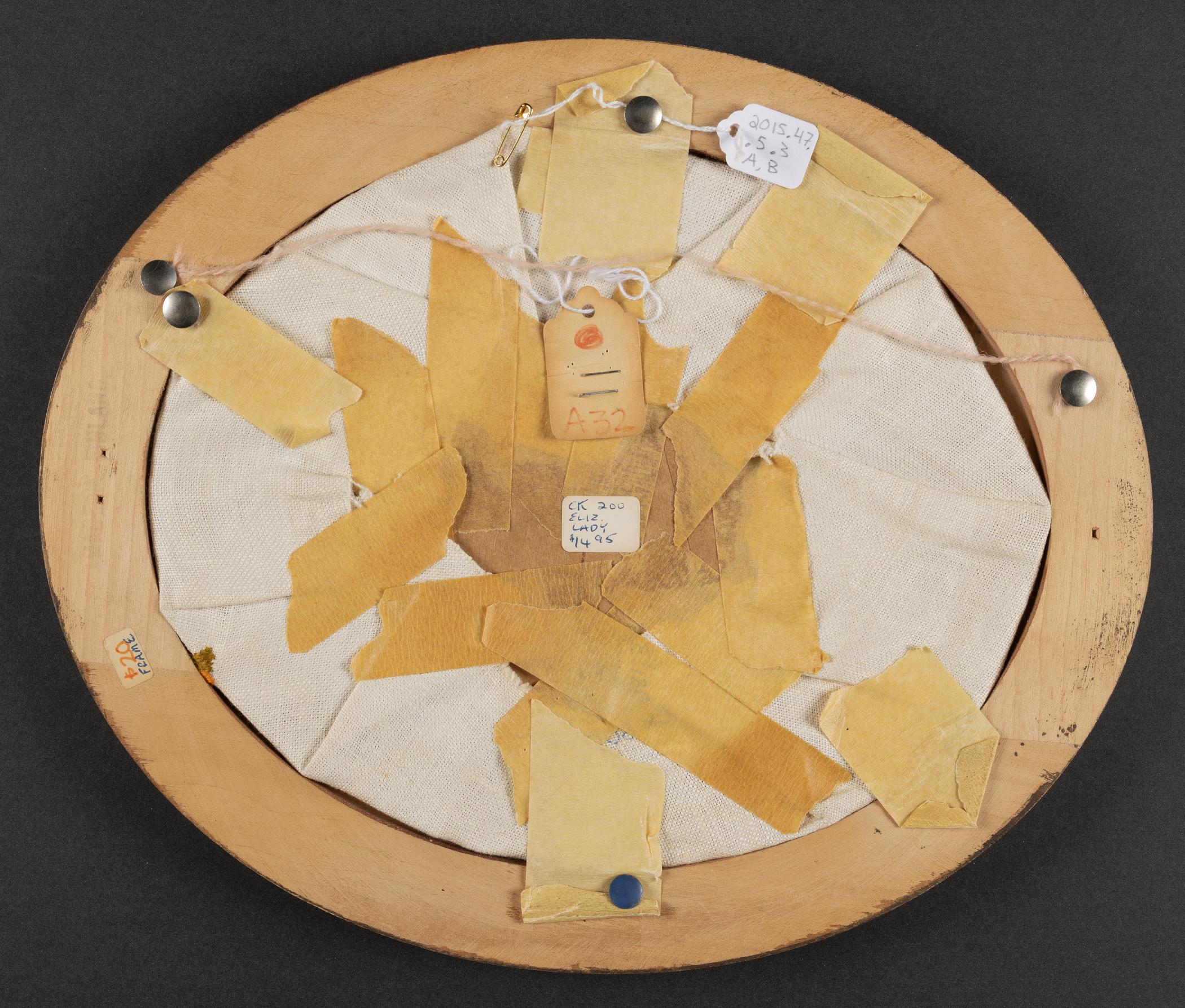 2015.0047.005.003 A Needlework picture, B Frame, view 2, reverse