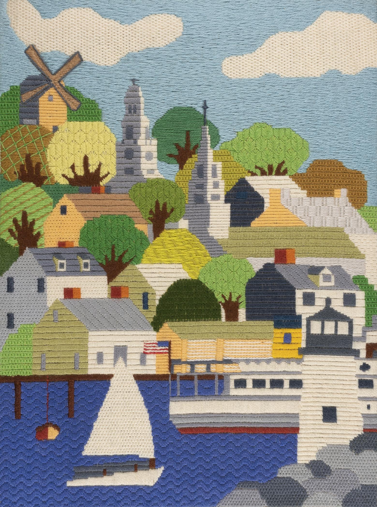 2015.0047.013 A Needlework picture, view 1