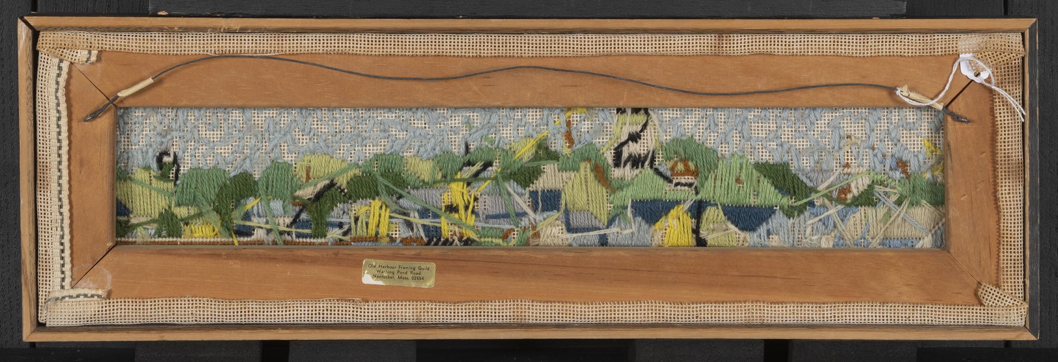 2015.0047.017 A Needlework picture, B Frame, view 2, reverse