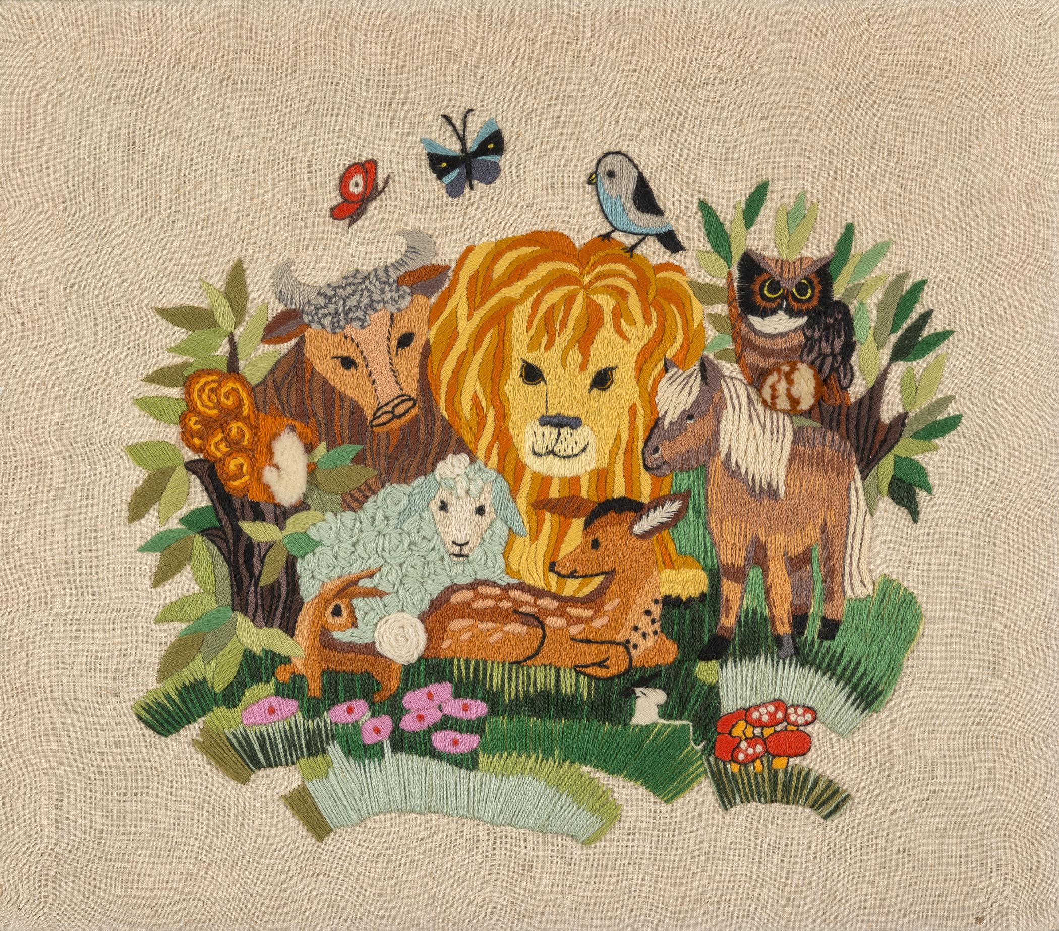 2015.0047.018 A Needlework picture, view 2