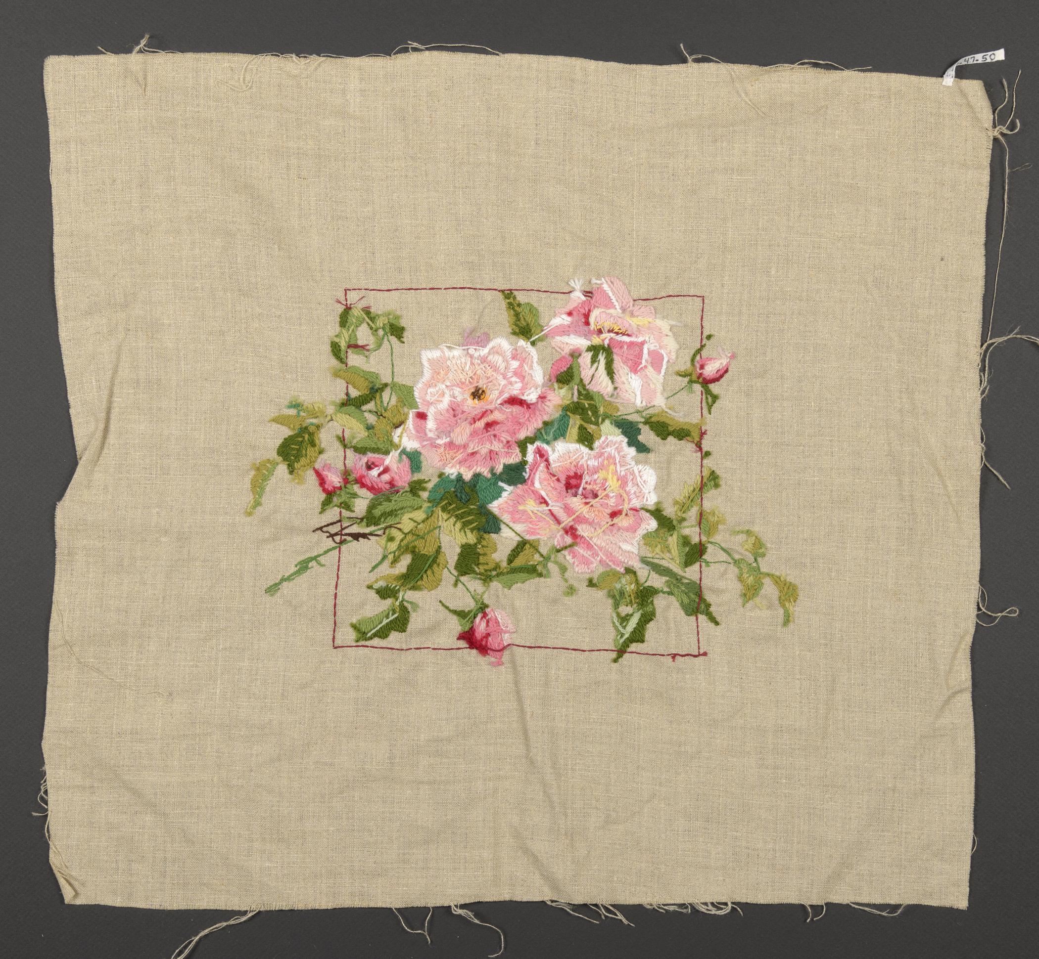 2015.0047.050 Needlework picture, view 2, reverse