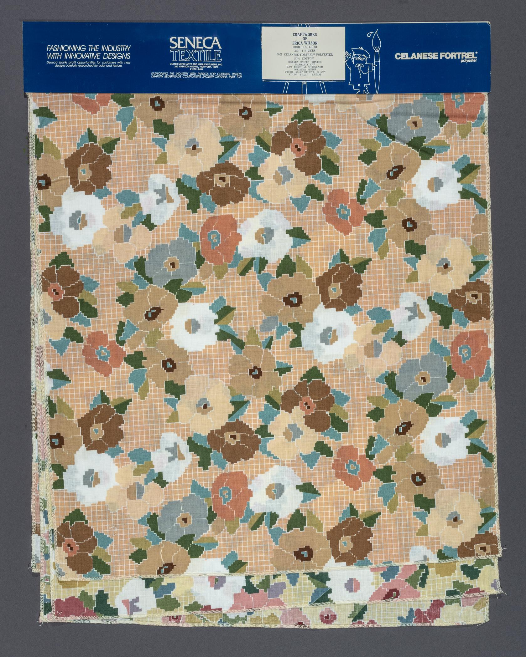 2015.0047.074.002 A peach, B cream, Textile, view 1