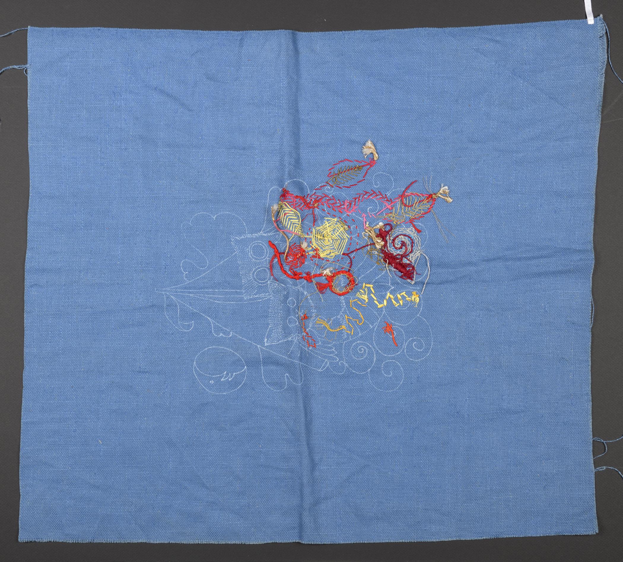 2015.0047.076 A Needlework panel, view 2, reverse