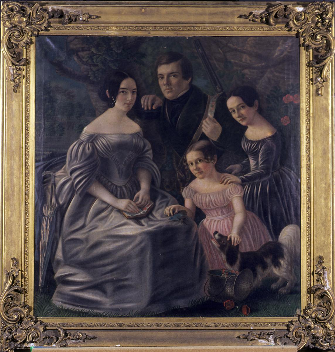 1996.0007 A, B Painting and Frame 2