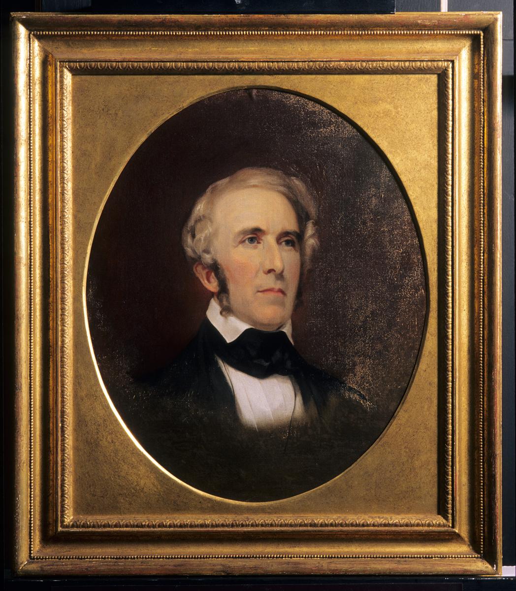 1996.0028 A, B Painting and Frame, Portrait